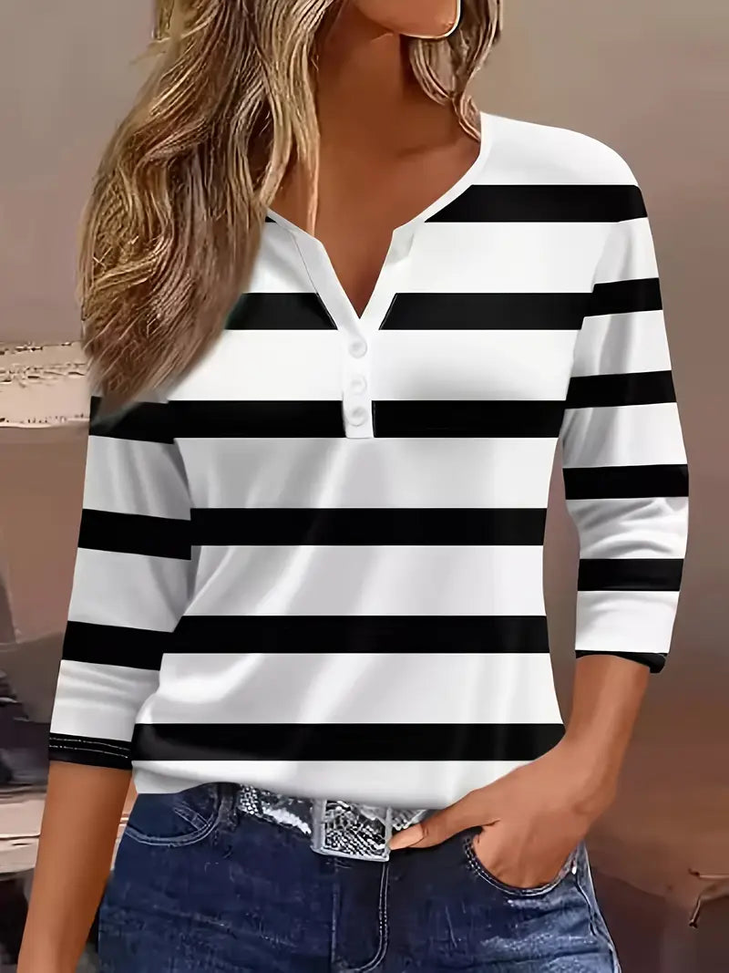 Gwendoline™ - Coastal Dream V-Neck Top