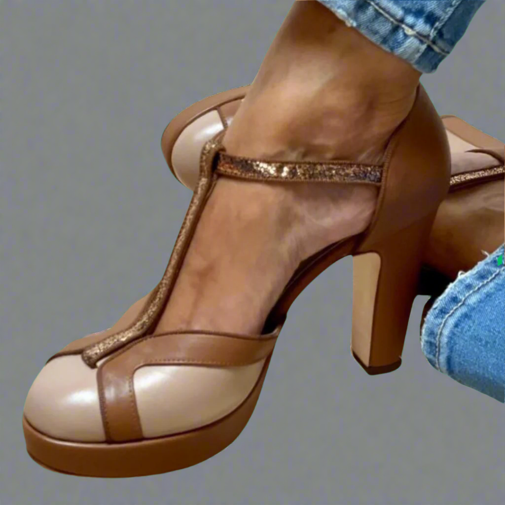 Nerida™ - Serene Elegance Heeled Sandals