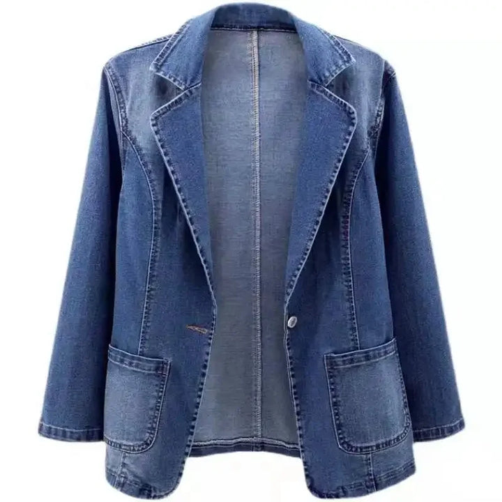 Zephyra™ - Wind Song Denim Blazer